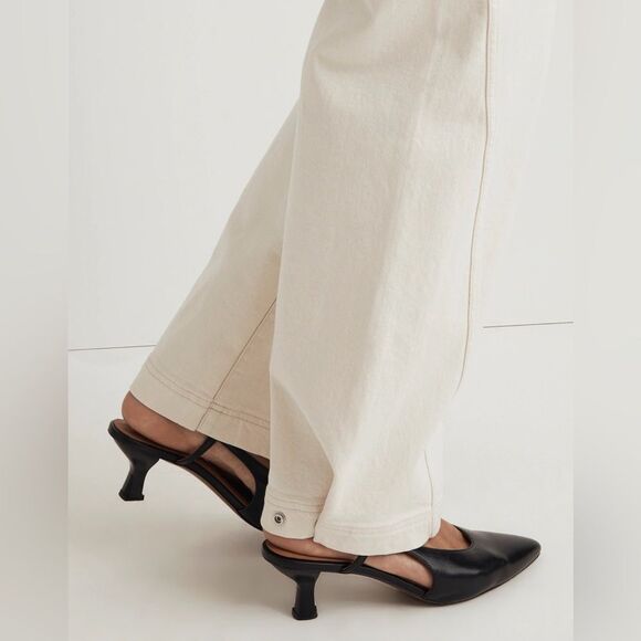 Madewell NWT Snap Hem Perfect Vintage Wide-Leg Jeans Size 26 in Vintage Canvas - Picture 6 of 13